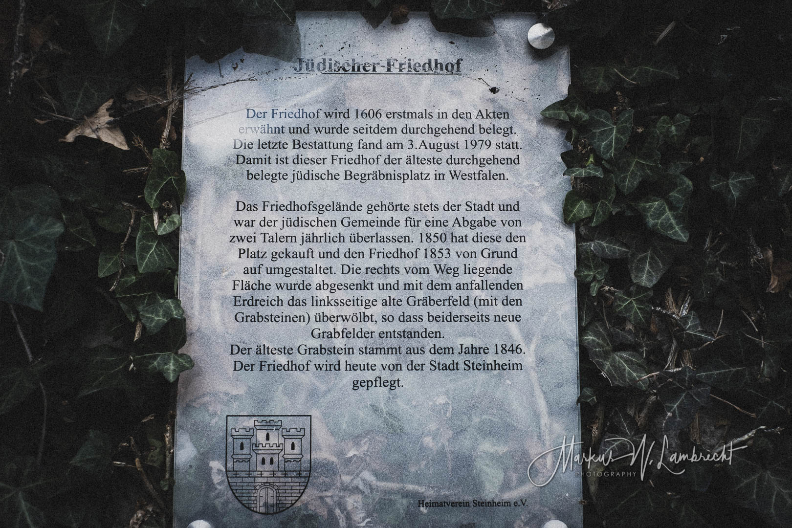 Steinheim (Westfalen), Jüdischer Friedhof